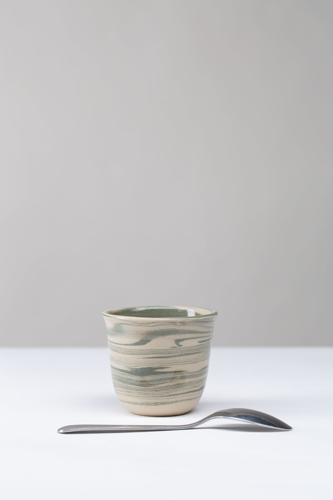 "Marble" Espressobecher #2 - grün marmoriert