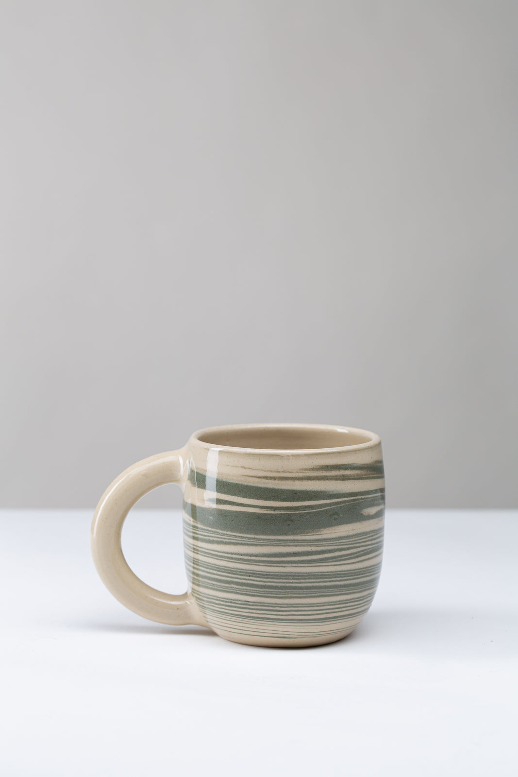 "Marble" Tasse - grün marmoriert