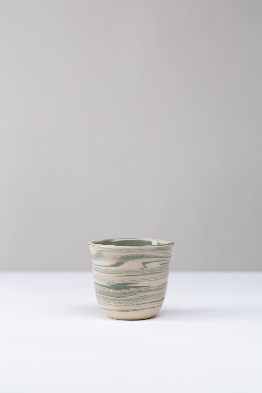 "Marble" Espressobecher #2 - grün marmoriert