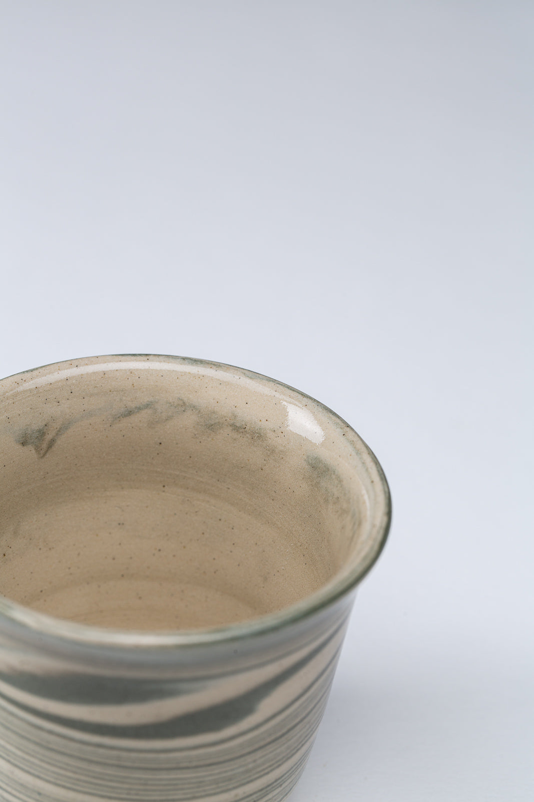 "Marble" Espressobecher #2 - grün marmoriert