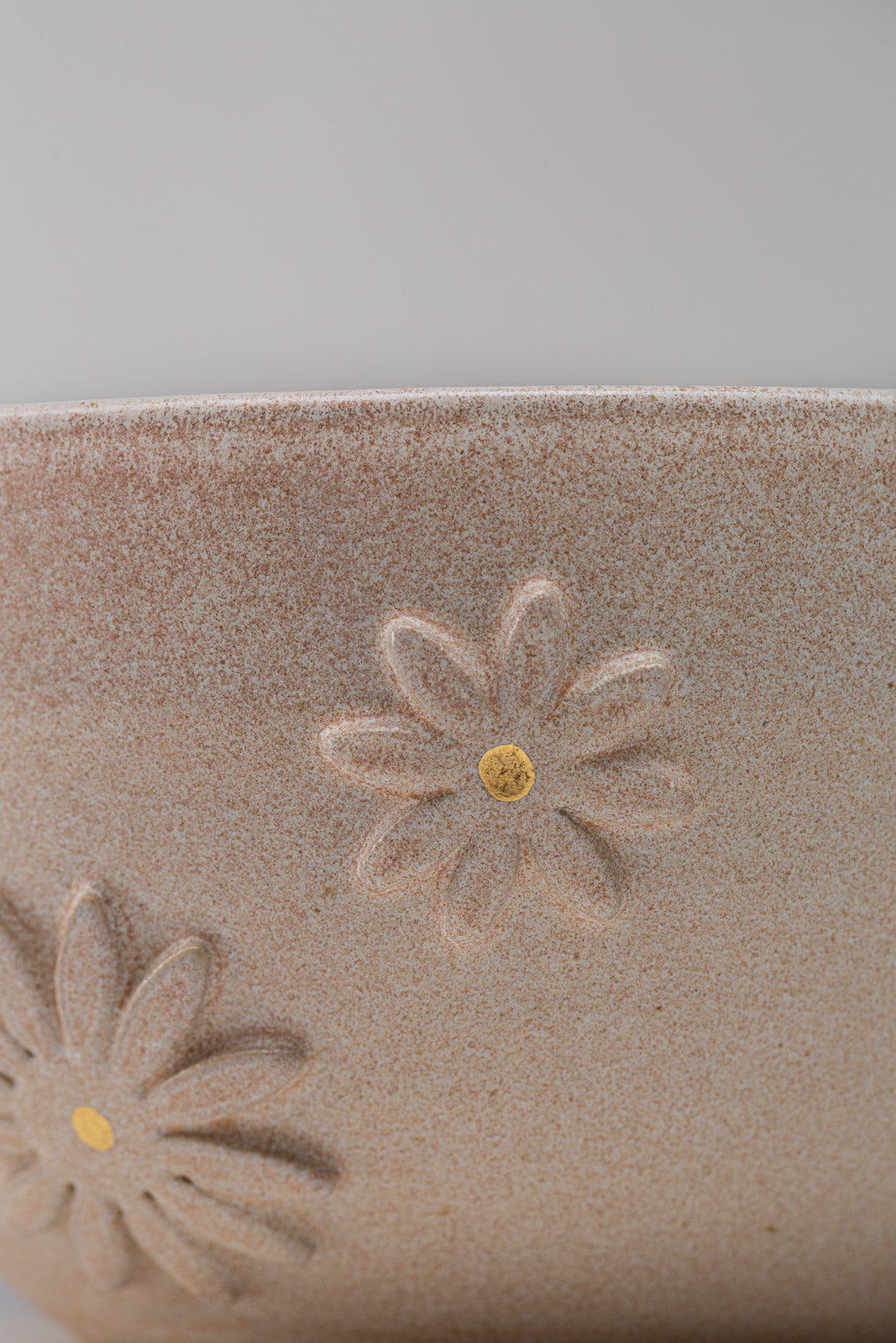 Schüssel mit Blumendekor und Echtgold - frosty mint & cinnamon