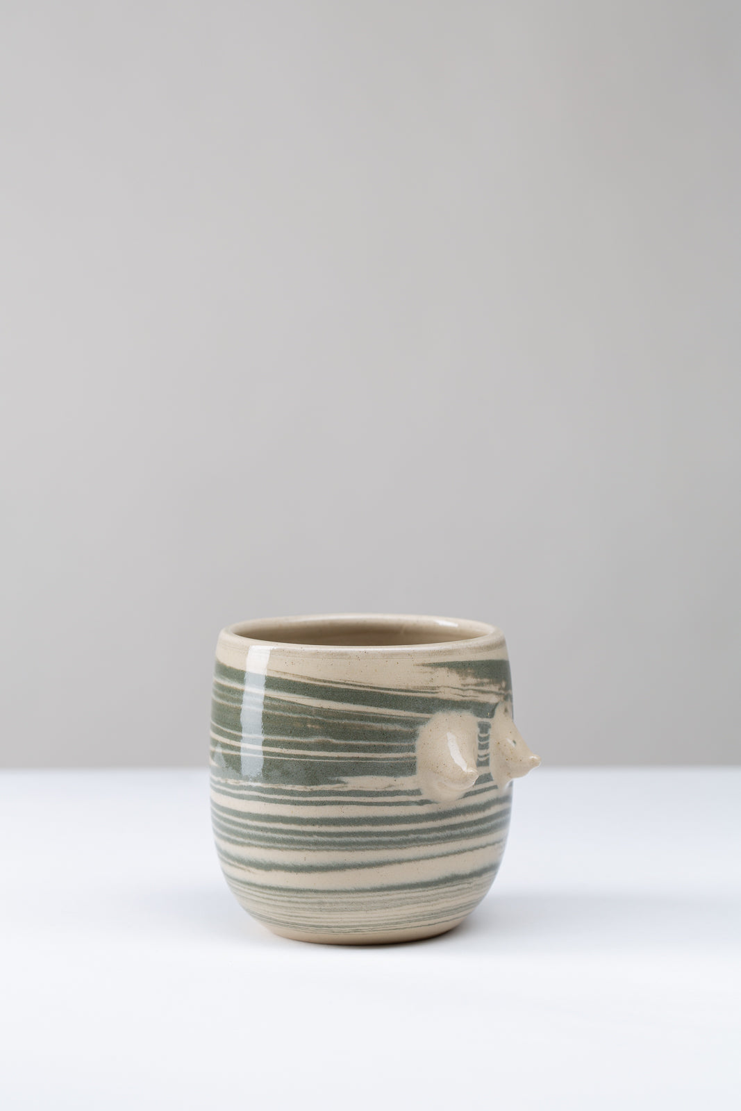 "Marble" Boobie Becher - grün marmoriert