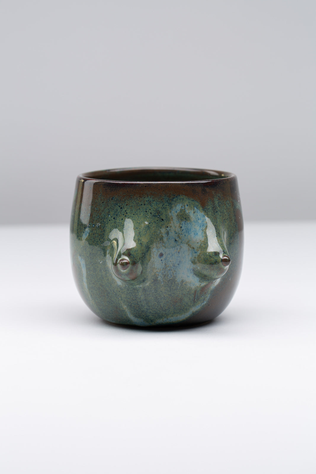 "Boobie" Becher M - Blau grün
