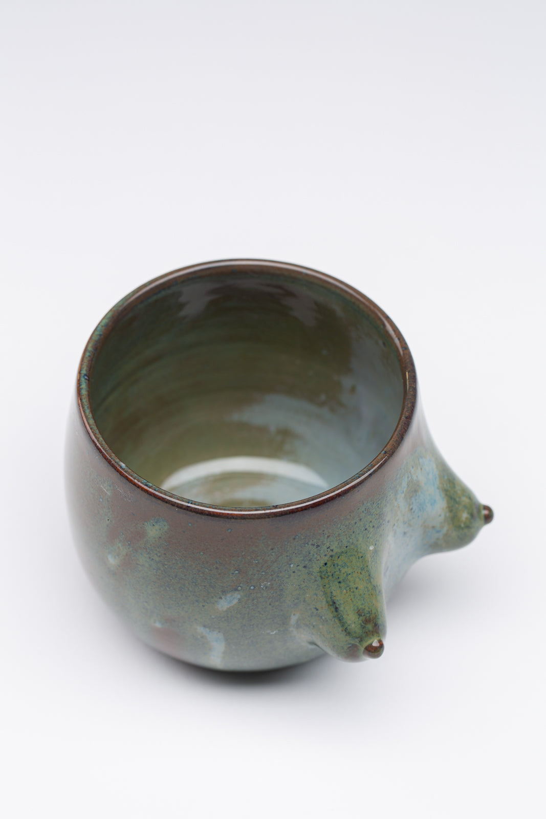 "Boobie" Becher M - Blau grün