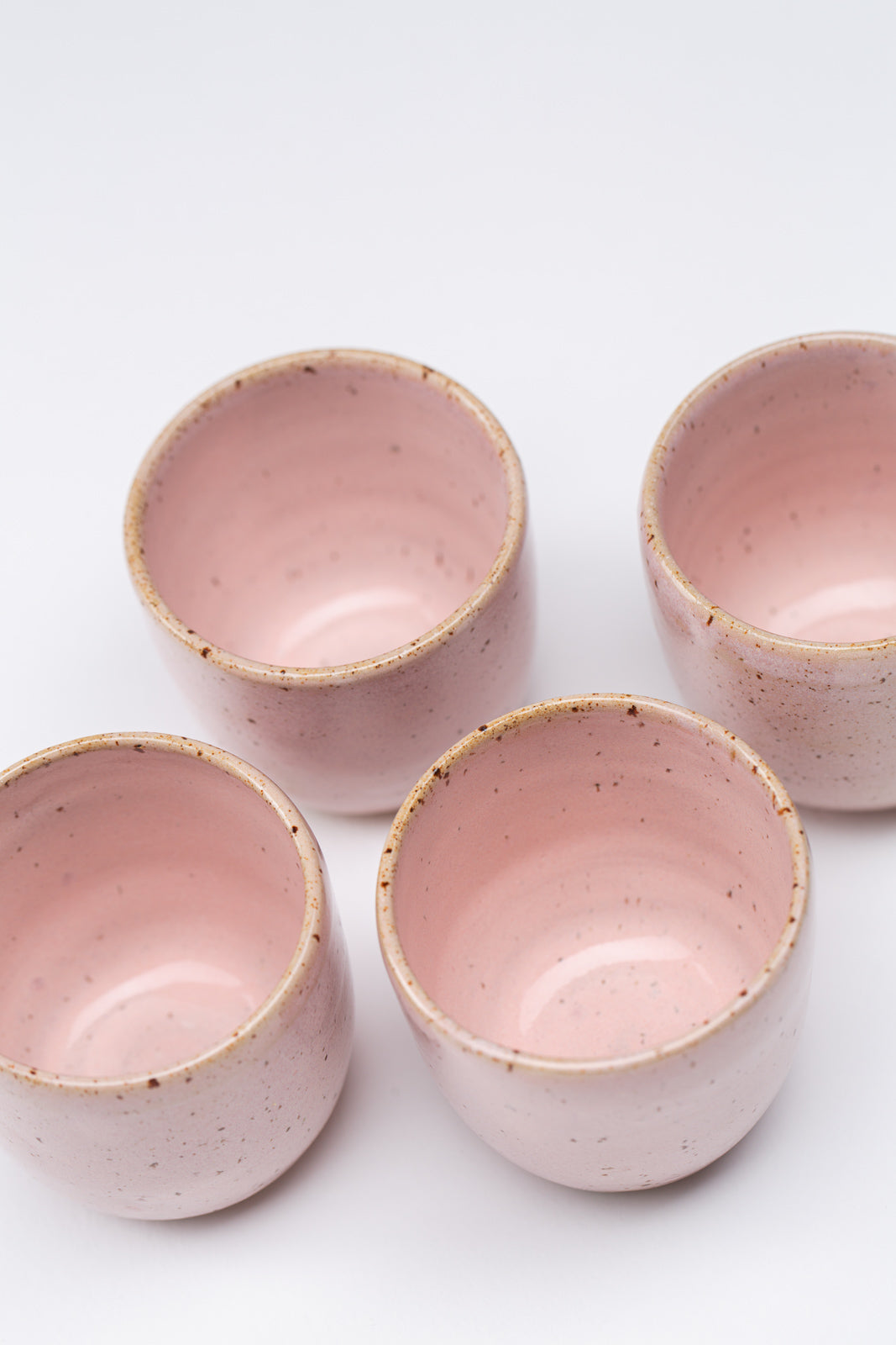 Mini Espressobecher - rosa gepunktet