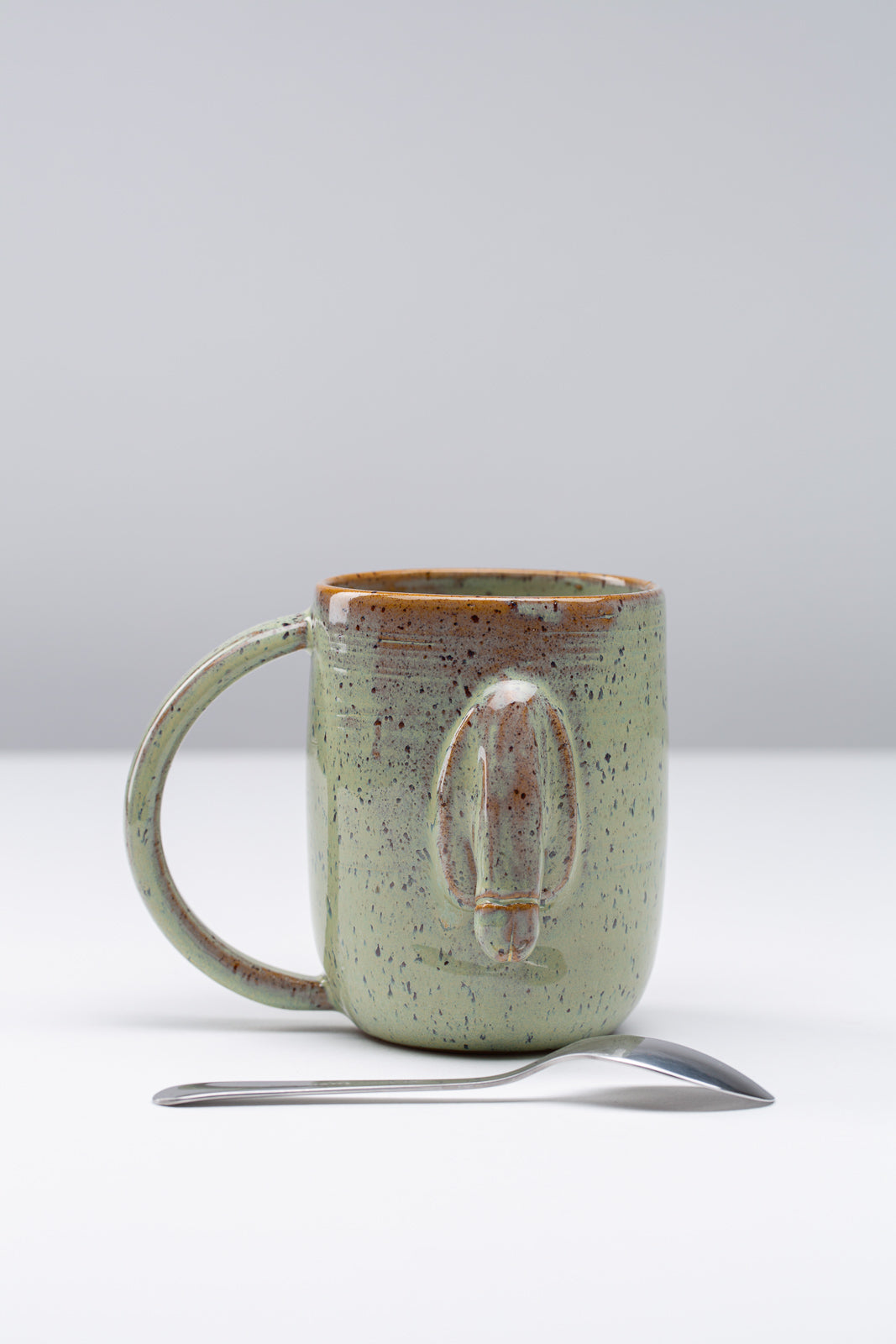 "Willy" Tasse L - Grün gepunktet