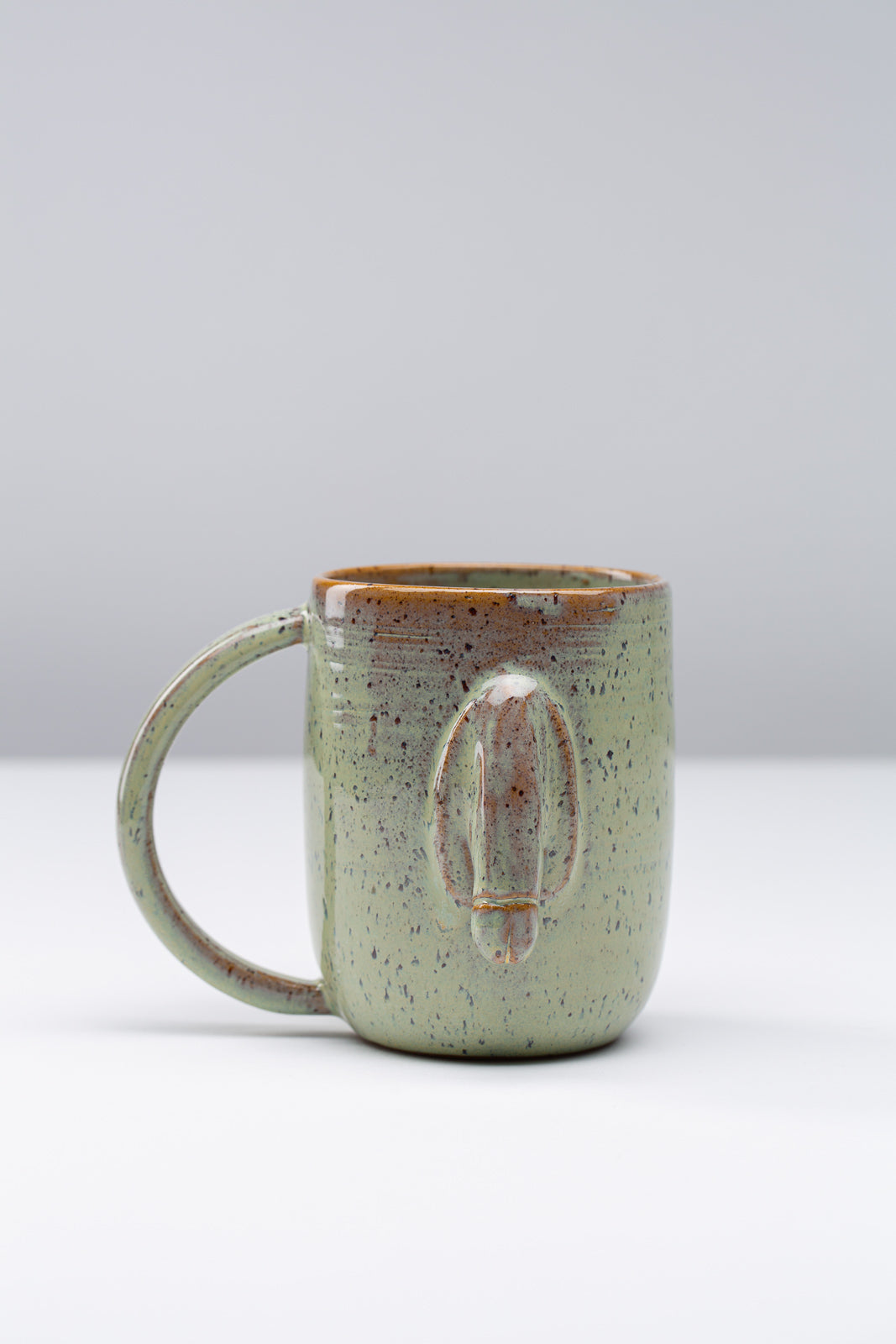 "Willy" Tasse L - Grün gepunktet