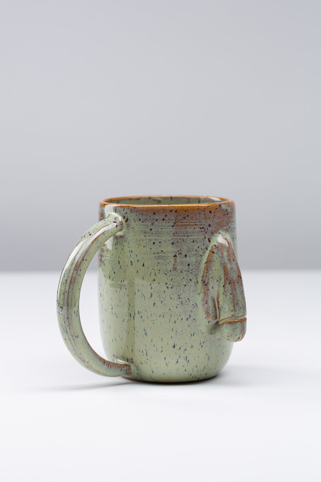 "Willy" Tasse L - Grün gepunktet