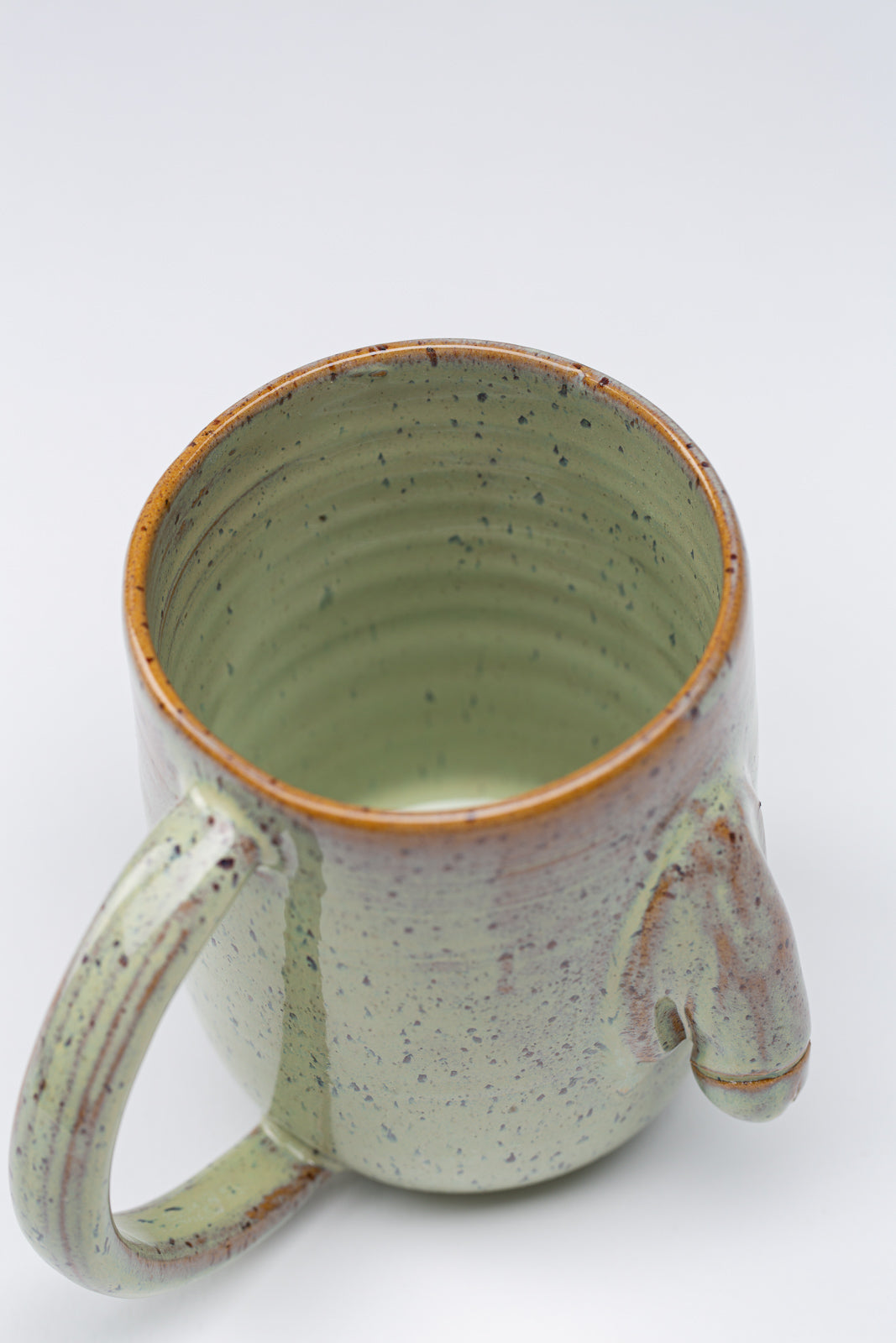 "Willy" Tasse L - Grün gepunktet